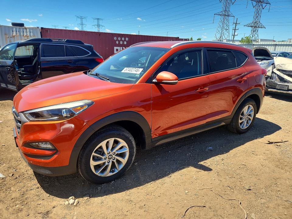 2016 Hyundai Tucson მანქანა იყიდება აუქციონზე, vin: KM8J3CA2XGU176615, აუქციონის ნომერი: 57402746