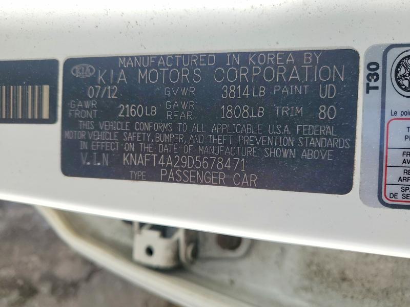 Продаж на аукціоні авто 2013 Kia Forte, vin: KNAFT4A29D5678471, номер лоту: 57052486