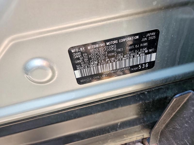 Продажа на аукционе авто 2025 Mitsubishi Eclipse Cross, vin: JA4ATWAA1SZ044023, номер лота: 57352366