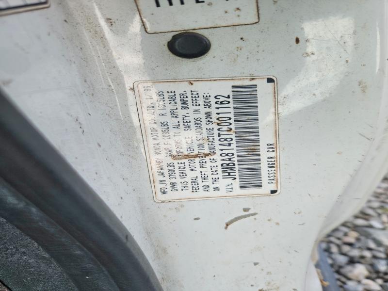 Aukcja sprzedaży 1996 Honda Prelude, vin: JHMBA8148TC001162, numer aukcji: 57995656