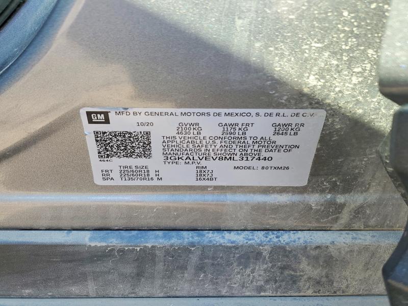 Продаж на аукціоні авто 2021 Gmc Terrain, vin: 3GKALVEV8ML317440, номер лоту: 58424246