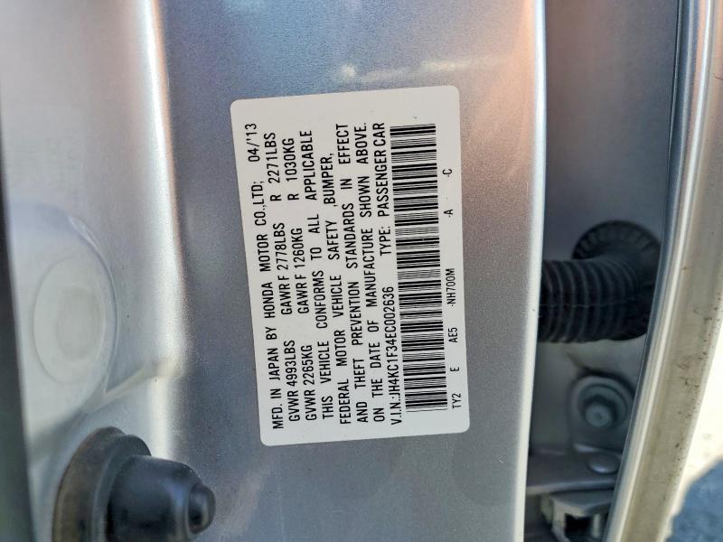 55643286 :رقم المزاد ، JH4KC1F34EC002636 vin ، 2014 Acura Rlx مزاد بيع