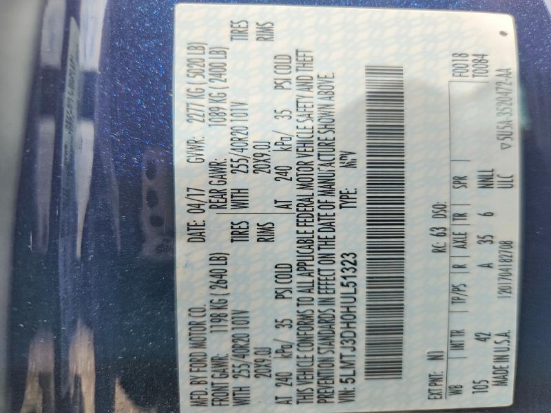 Продажа на аукционе авто 2017 Lincoln Mkc, vin: 5LMTJ3DH0HUL51323, номер лота: 56614966