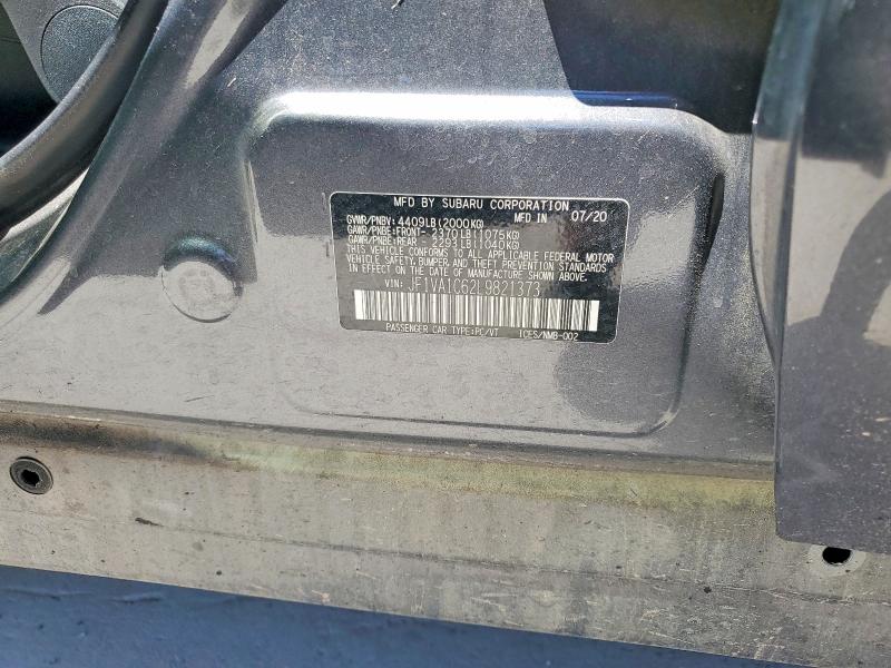 Aukcja sprzedaży 2020 Subaru Wrx, vin: JF1VA1C62L9821373, numer aukcji: 59067596