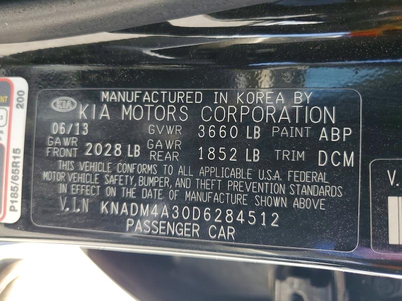 Продажа на аукционе авто 2013 Kia Rio, vin: KNADM4A30D6284512, номер лота: 55900976