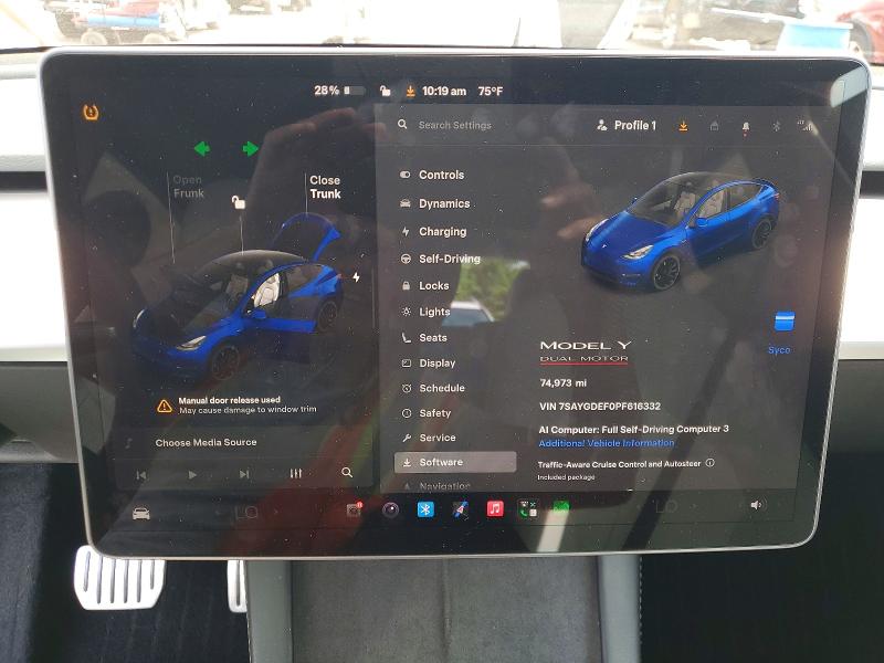 Продаж на аукціоні авто 2023 Tesla Model Y, vin: 7SAYGDEF0PF616332, номер лоту: 57594646