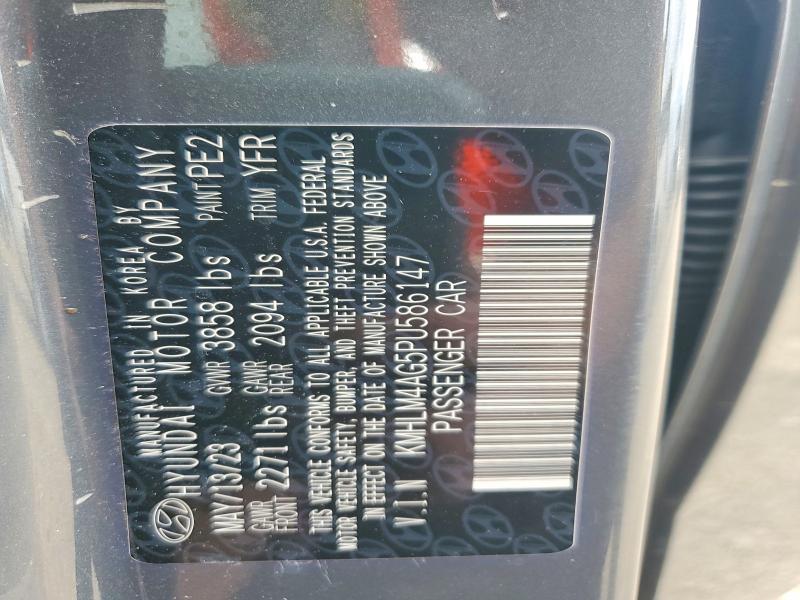 56801076 :رقم المزاد ، KMHLM4AG5PU586147 vin ، 2023 Hyundai Elantra مزاد بيع