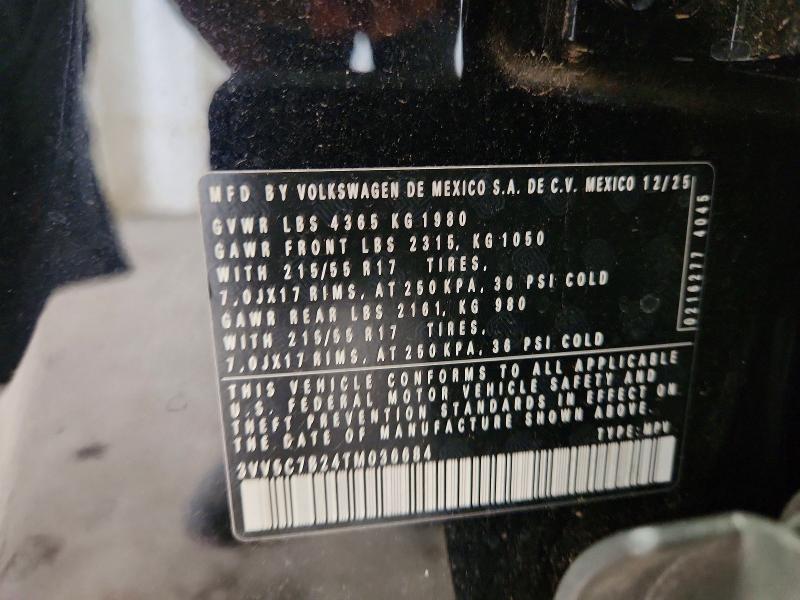 Aukcja sprzedaży 2026 Volkswagen Taos, vin: 3VV5C7B24TM036684, numer aukcji: 58494816