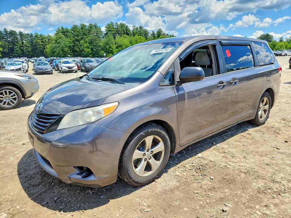 2013 Toyota Sienna მანქანა იყიდება აუქციონზე, vin: 5TDZK3DCXDS365568, აუქციონის ნომერი: 58891246