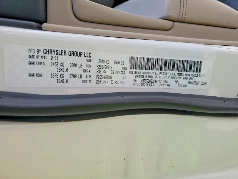 Aukcja sprzedaży 2011 Jeep Grand Cherokee, vin: 1J4RR5GG8BC642717, numer aukcji: 55078366