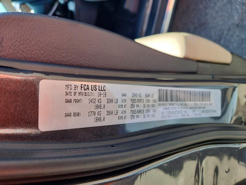 Aukcja sprzedaży 2019 Dodge Durango, vin: 1C4RDHAG6KC584752, numer aukcji: 56119166