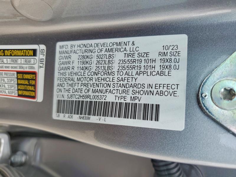 Aukcja sprzedaży 2024 Acura Rdx, vin: 5J8TC2H59RL005372, numer aukcji: 57545036