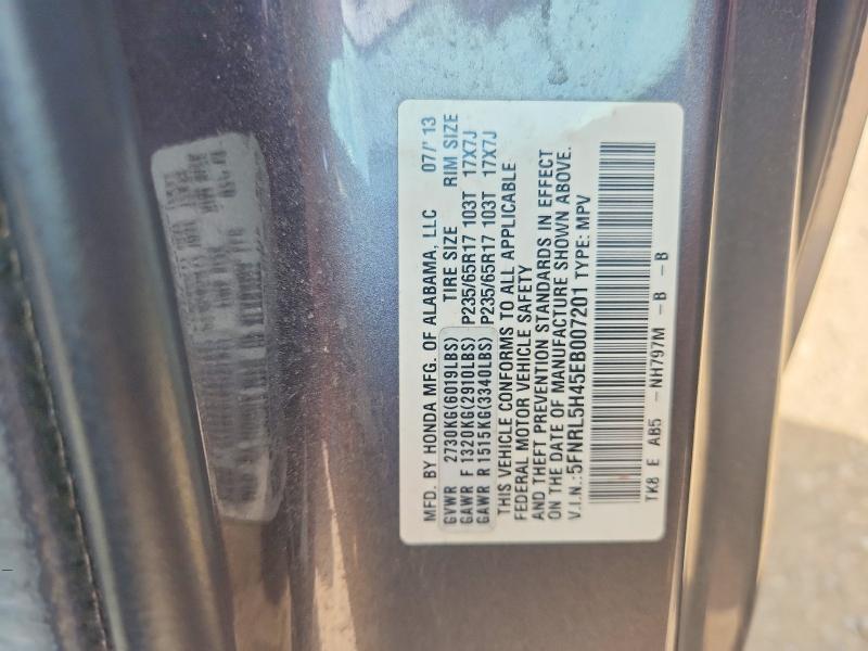 Aukcja sprzedaży 2014 Honda Odyssey, vin: 5FNRL5H45EB007201, numer aukcji: 76296095