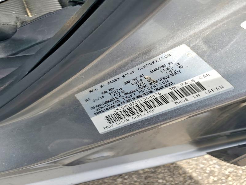 Продажа на аукционе авто 2016 Mazda 3, vin: JM1BM1U72G1348896, номер лота: 57059996