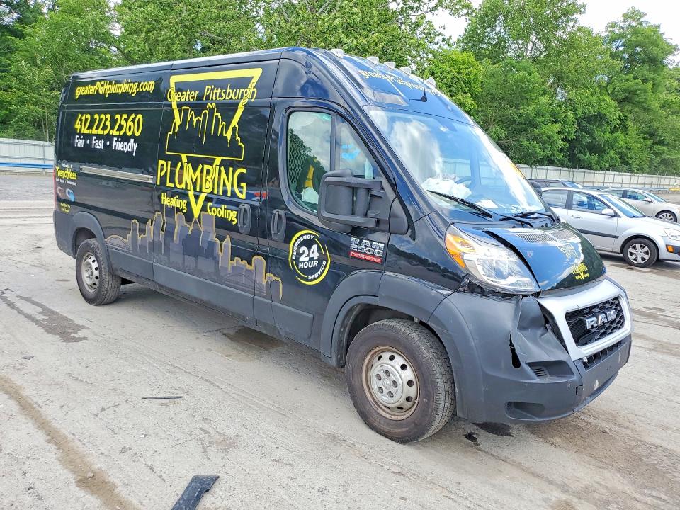 2021 Ram Promaster 2500 მანქანა იყიდება აუქციონზე, vin: 3C6LRVDG3ME519765, აუქციონის ნომერი: 57376846