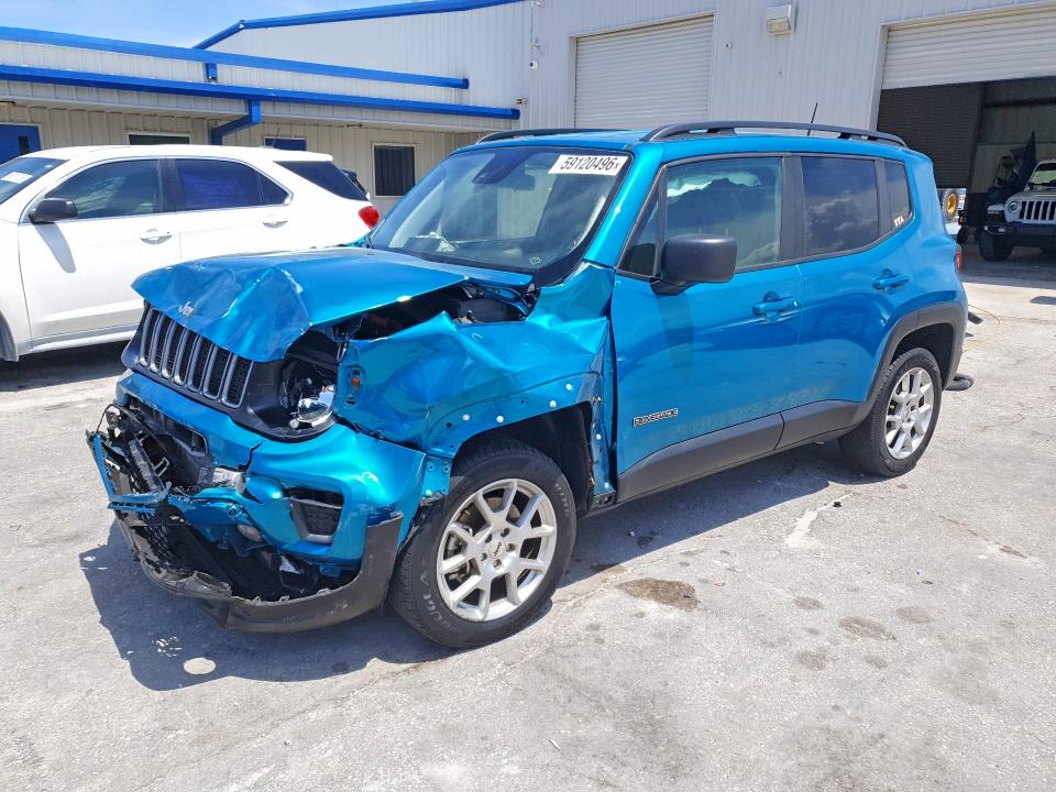 59120496 :رقم المزاد ، ZACNJDB18NPN53171 vin ، 2022 Jeep Renegade مزاد بيع