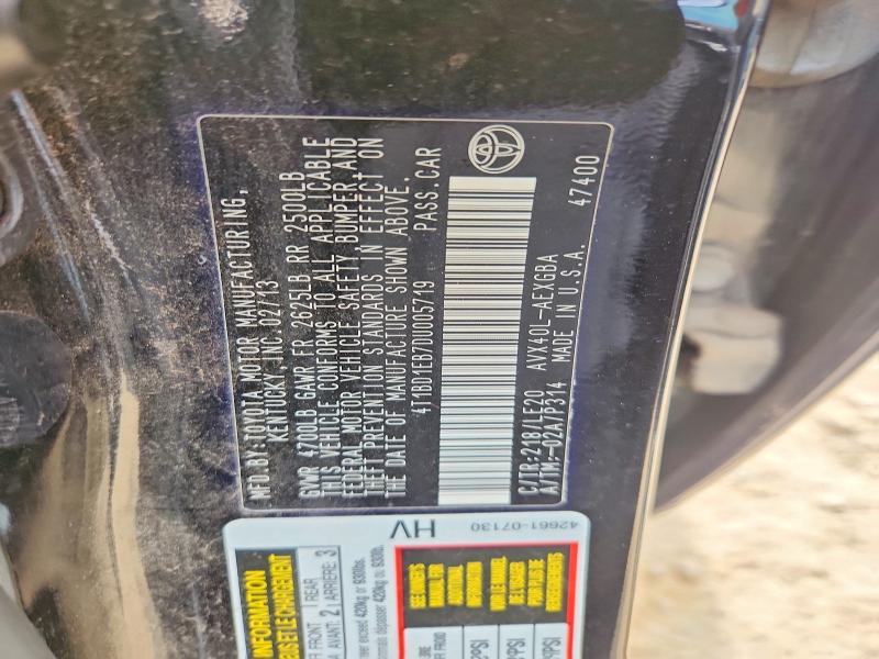 Aukcja sprzedaży 2013 Toyota Avalon Hybrid, vin: 4T1BD1EB7DU005719, numer aukcji: 57161426