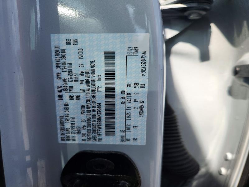 Auction sale of the 2022 Ford F150, vin: 1FTFW1E88NKE93404, lot number: 58311906
