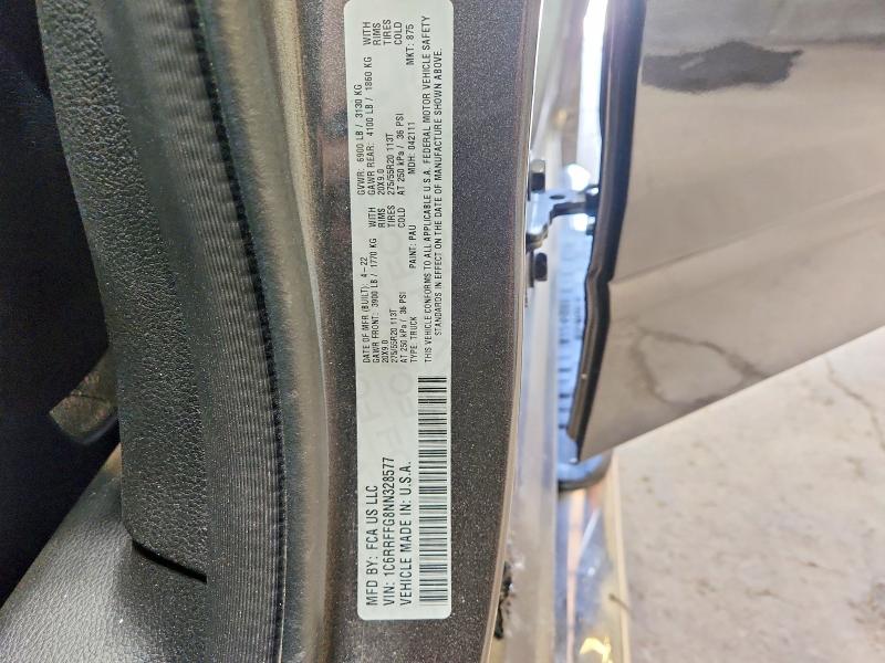 Продажа на аукционе авто 2022 Ram 1500, vin: 1C6RRFFG8NN328577, номер лота: 53996726