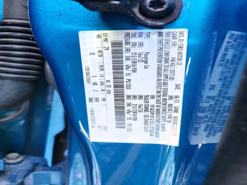 2013 Ford Focus მანქანა იყიდება აუქციონზე, vin: 1FADP3F23DL372644, აუქციონის ნომერი: 58794576