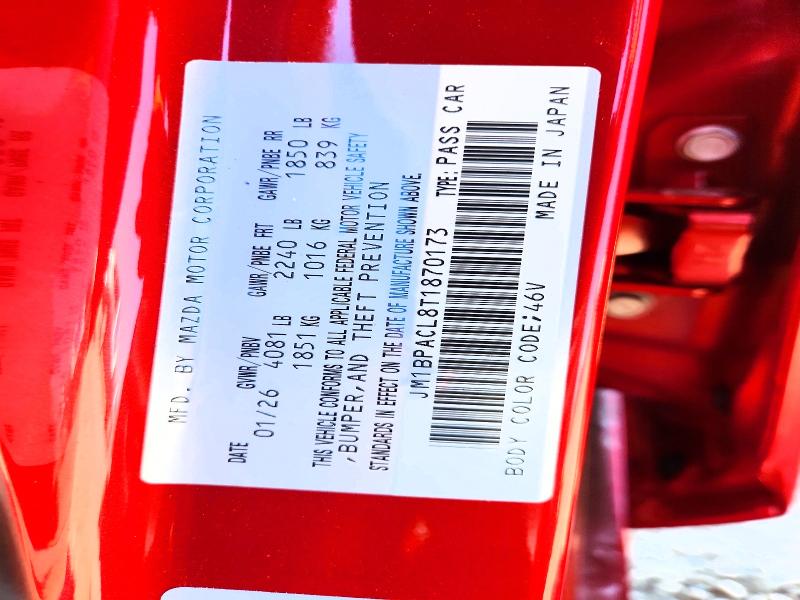 Aukcja sprzedaży 2026 Mazda 3, vin: JM1BPACL8T1870173, numer aukcji: 55504416