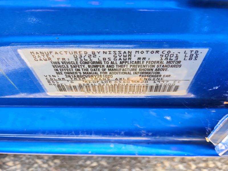 Продажа на аукционе авто 2022 Nissan Sentra, vin: 3N1AB8CV9NY261020, номер лота: 57778466