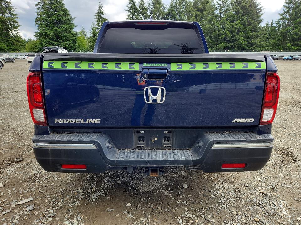 2017 Honda Ridgeline მანქანა იყიდება აუქციონზე, vin: 5FPYK3F6XHB001512, აუქციონის ნომერი: 56191156