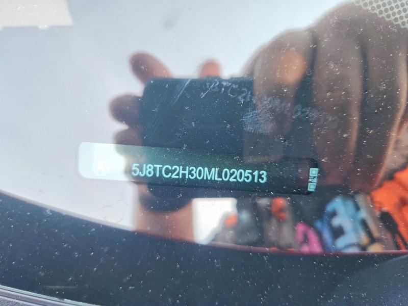 58839126 :رقم المزاد ، 5J8TC2H30ML020513 vin ، 2021 Acura Rdx مزاد بيع