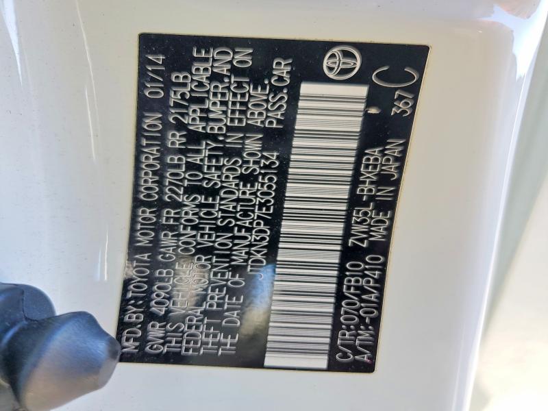 Aukcja sprzedaży 2014 Toyota Prius Plug-in Hybrid, vin: JTDKN3DP7E3055134, numer aukcji: 56670116