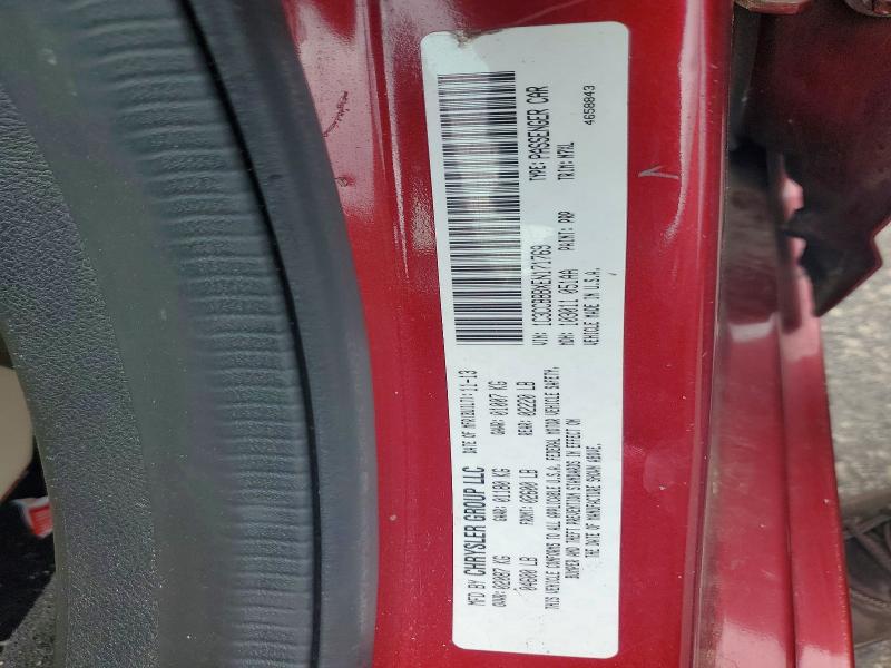 57651936 :رقم المزاد ، 1C3CCBBBXEN171769 vin ، 2014 Chrysler 200 مزاد بيع
