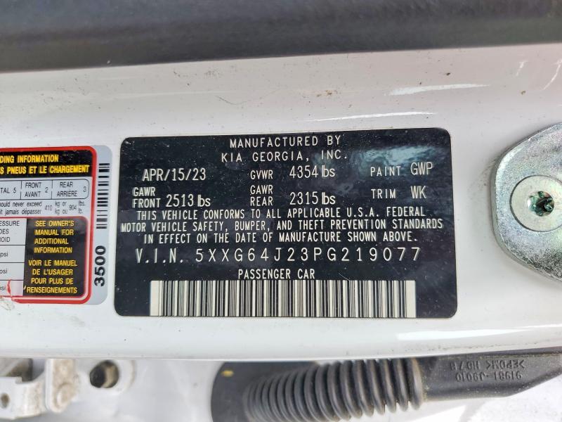 Продаж на аукціоні авто 2023 Kia K5, vin: 5XXG64J23PG219077, номер лоту: 57927726