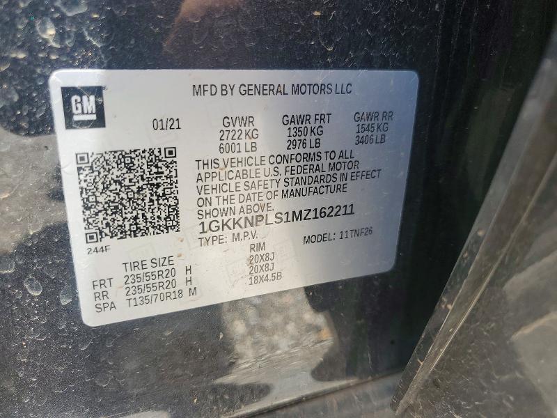 Продаж на аукціоні авто 2021 Gmc Acadia, vin: 1GKKNPLS1MZ162211, номер лоту: 58693496