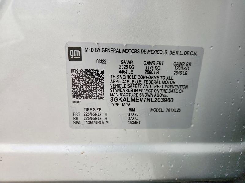 Продаж на аукціоні авто 2022 Gmc Terrain, vin: 3GKALMEV7NL203960, номер лоту: 54555236
