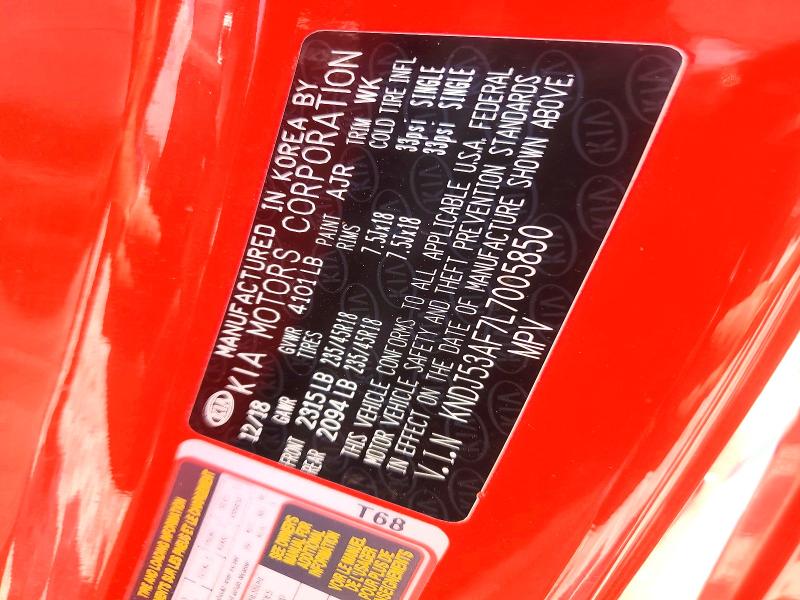 2020 Kia Soul მანქანა იყიდება აუქციონზე, vin: KNDJ53AF7L7005850, აუქციონის ნომერი: 54543776