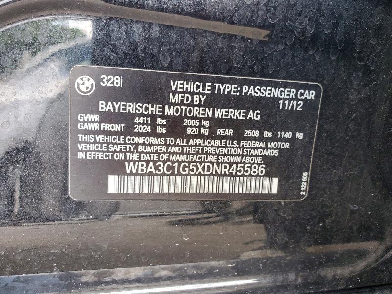 Продажа на аукционе авто 2013 Bmw 328, vin: WBA3C1G5XDNR45586, номер лота: 56498606