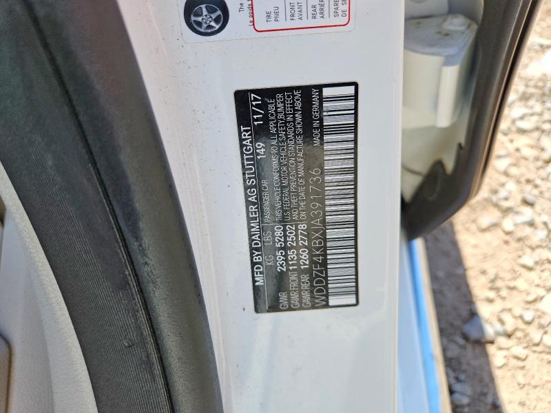 Продажа на аукционе авто 2018 Mercedes-benz E, vin: WDDZF4KBXJA391736, номер лота: 55392306
