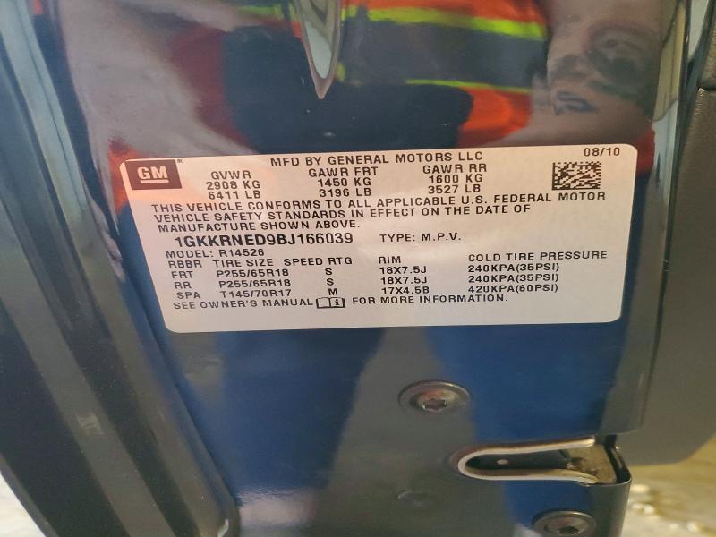Aukcja sprzedaży 2011 Gmc Acadia, vin: 1GKKRNED9BJ166039, numer aukcji: 58425376