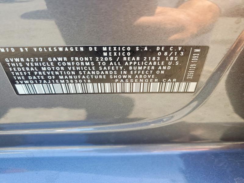 Продаж на аукціоні авто 2014 Volkswagen Jetta, vin: 3VWD17AJ1EM363018, номер лоту: 56646066