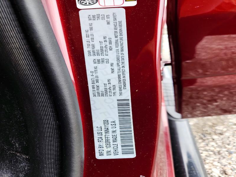 Продажа на аукционе авто 2022 Ram 1500, vin: 1C6SRFFT1NN411203, номер лота: 56038176
