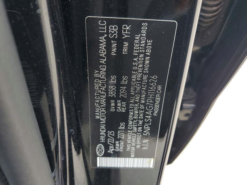 Продажа на аукционе авто 2023 Hyundai Elantra, vin: 5NPLS4AG7PH116626, номер лота: 58226796
