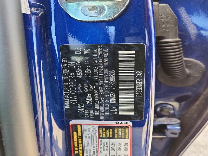 Aukcja sprzedaży 2025 Kia K5, vin: KNAG64J75S5386806, numer aukcji: 55470776