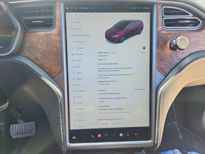 Продажа на аукционе авто 2021 Tesla Model X, vin: 5YJXCBE28MF322520, номер лота: 56368366