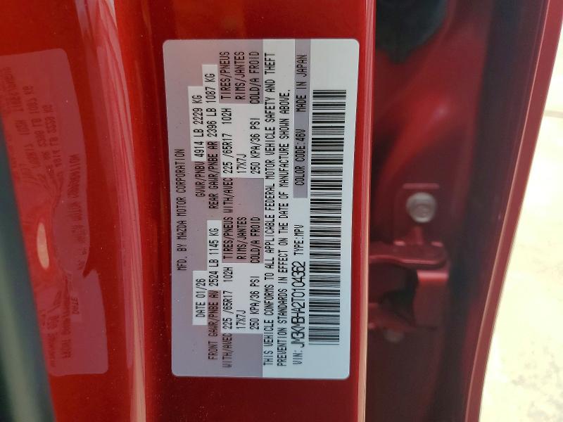Продаж на аукціоні авто 2026 Mazda Cx-5, vin: JM3KMBHA2T0104362, номер лоту: 57607206