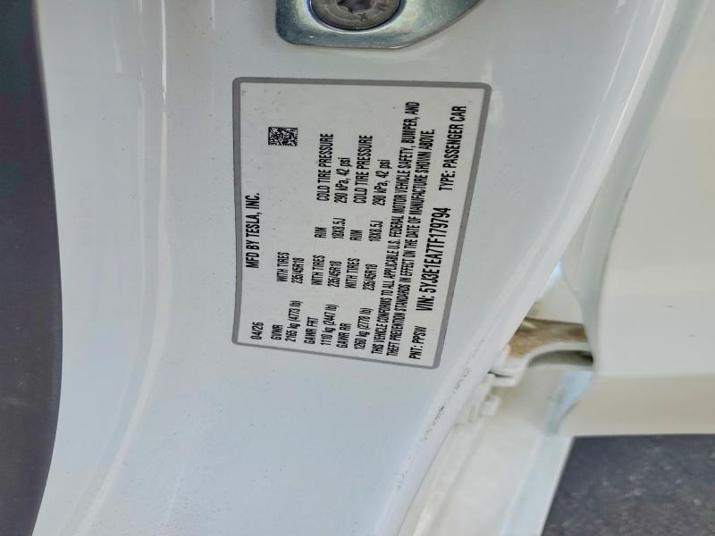 Продажа на аукционе авто 2026 Tesla Model 3, vin: 5YJ3E1EA7TF179794, номер лота: 54731436