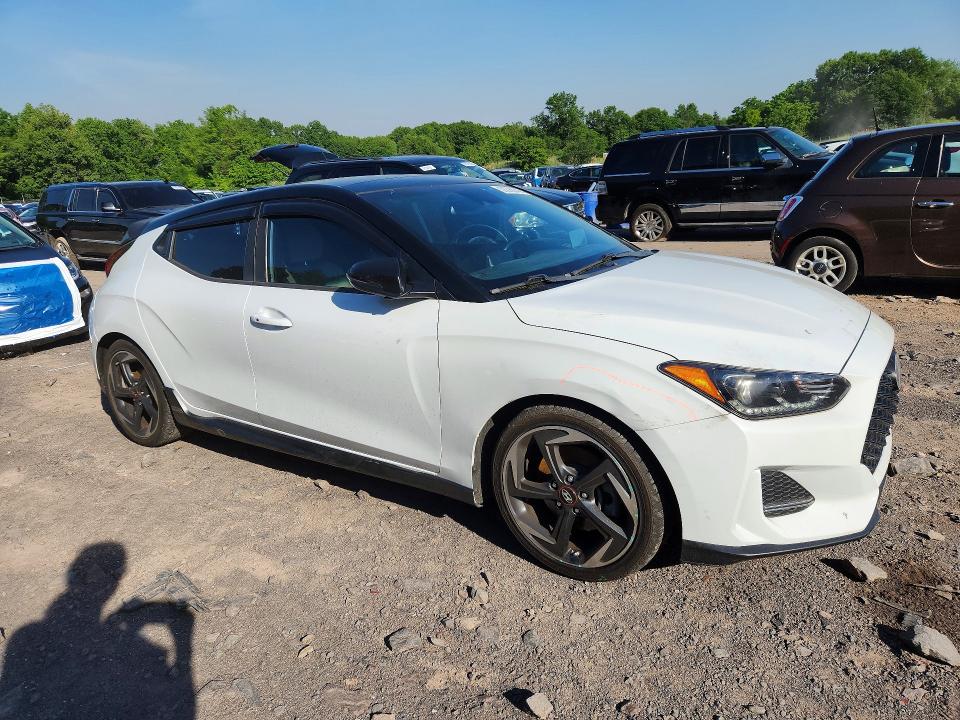 2019 Hyundai Veloster მანქანა იყიდება აუქციონზე, vin: KMHTH6AB0KU004193, აუქციონის ნომერი: 56398646