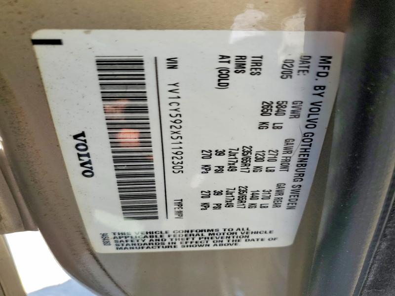 Продаж на аукціоні авто 2005 Volvo Xc90, vin: YV1CY592X51192305, номер лоту: 58253346