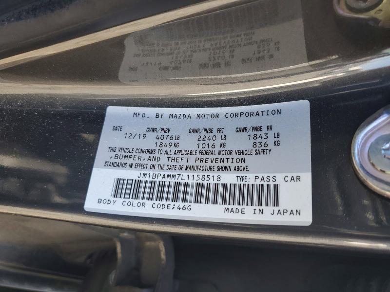 Продажа на аукционе авто 2020 Mazda 3, vin: JM1BPAMM7L1158518, номер лота: 56701396