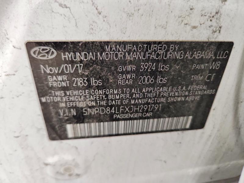 Продаж на аукціоні авто 2018 Hyundai Elantra, vin: 5NPD84LFXJH291791, номер лоту: 55429596