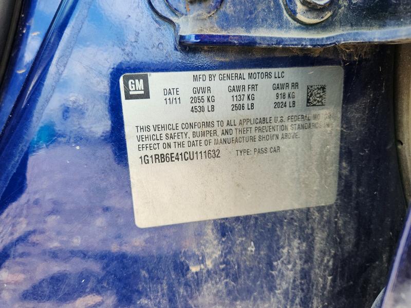 Продажа на аукционе авто 2012 Chevrolet Volt, vin: 1G1RB6E41CU111632, номер лота: 55837846