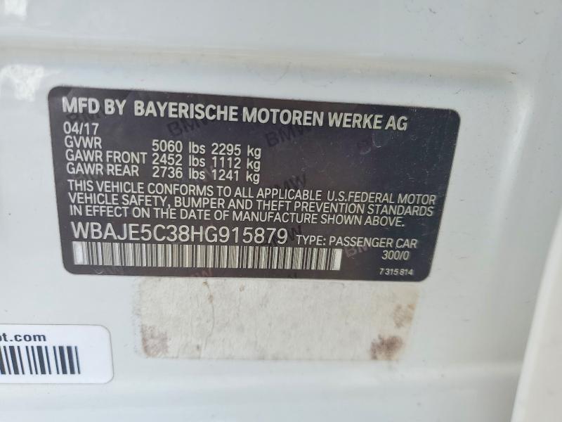 Продажа на аукционе авто 2017 Bmw 540, vin: WBAJE5C38HG915879, номер лота: 57869056